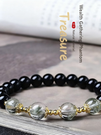 Natural Obsidian Green Phantom Bracelet