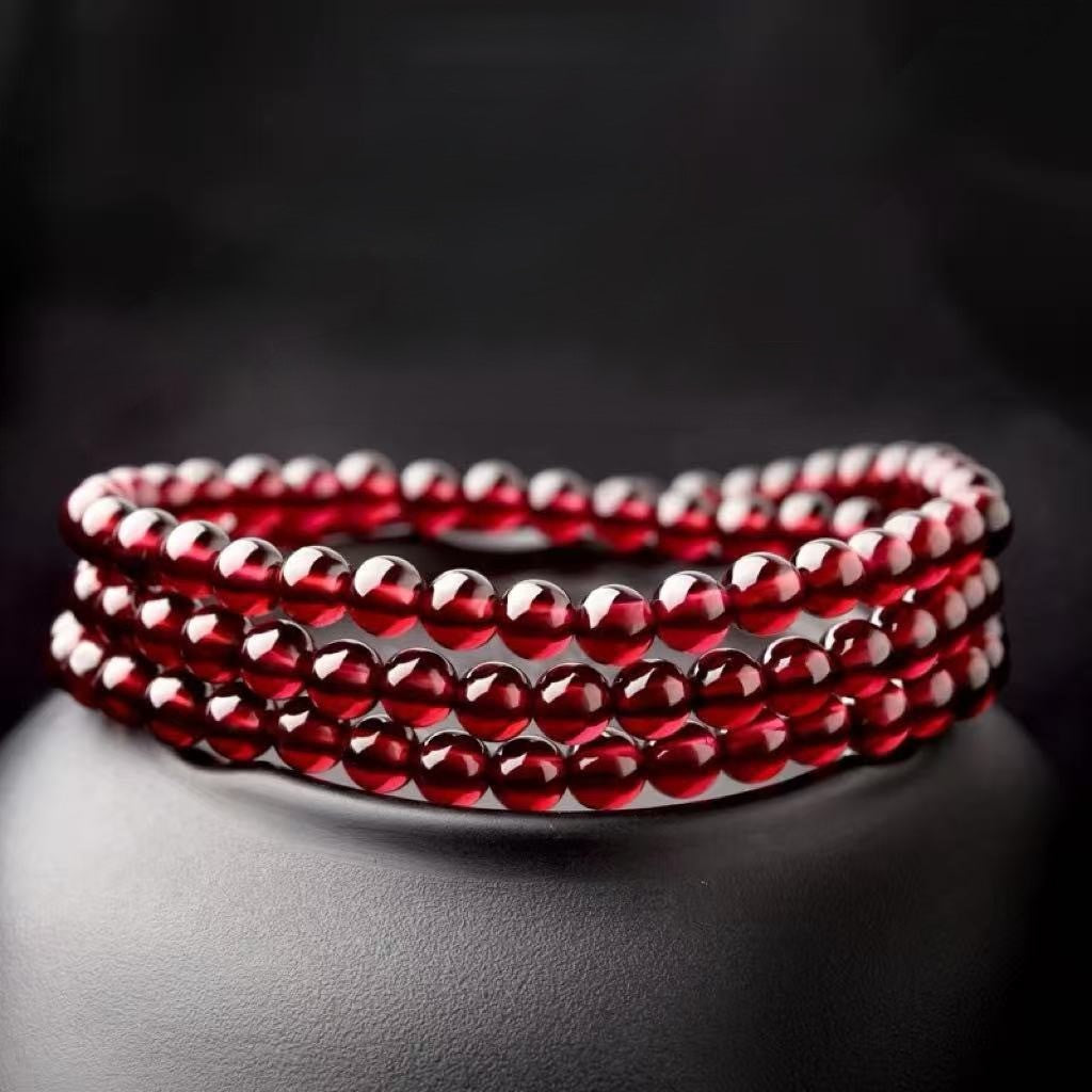 Natural Crystal Garnet Bracelet
