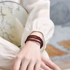 Natural Crystal Garnet Bracelet