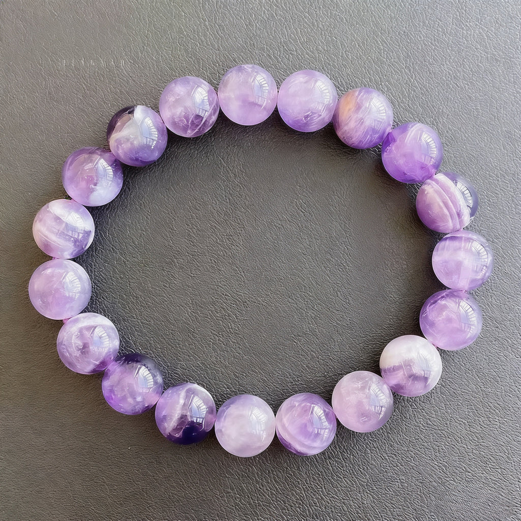 Dreamy Amethyst Bracelet - Simple &amp; Sophisticated Amethyst Stone Bracelet for Everyday Wear - Versatile &amp; Comfortable Jewelry Accessory for Casual &amp; Formal Looks