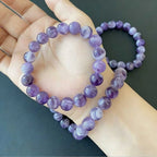 Dreamy Amethyst Bracelet - Simple &amp; Sophisticated Amethyst Stone Bracelet for Everyday Wear - Versatile &amp; Comfortable Jewelry Accessory for Casual &amp; Formal Looks