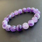 Dreamy Amethyst Bracelet - Simple &amp; Sophisticated Amethyst Stone Bracelet for Everyday Wear - Versatile &amp; Comfortable Jewelry Accessory for Casual &amp; Formal Looks