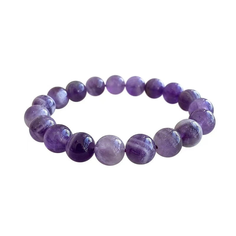 Dreamy Amethyst Bracelet - Simple &amp; Sophisticated Amethyst Stone Bracelet for Everyday Wear - Versatile &amp; Comfortable Jewelry Accessory for Casual &amp; Formal Looks