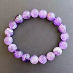 Dreamy Amethyst Bracelet - Simple &amp; Sophisticated Amethyst Stone Bracelet for Everyday Wear - Versatile &amp; Comfortable Jewelry Accessory for Casual &amp; Formal Looks