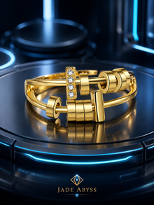 Adjustable Rotating Beaded Fidget Ring
