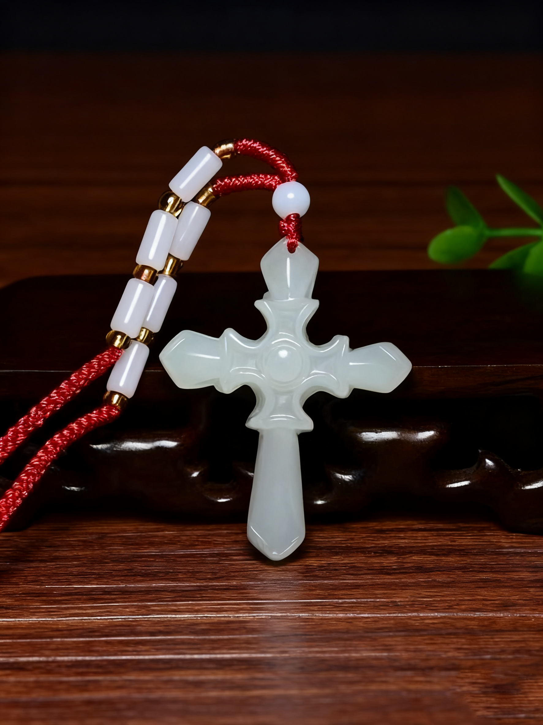 Sacred Jade Crucifix
