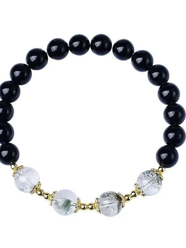 Natural Obsidian Green Phantom Bracelet