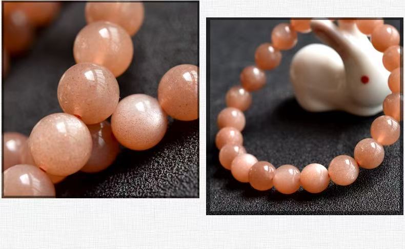 Sun Orange Moonlight Crystal Bracelet