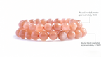 Sun Orange Moonlight Crystal Bracelet