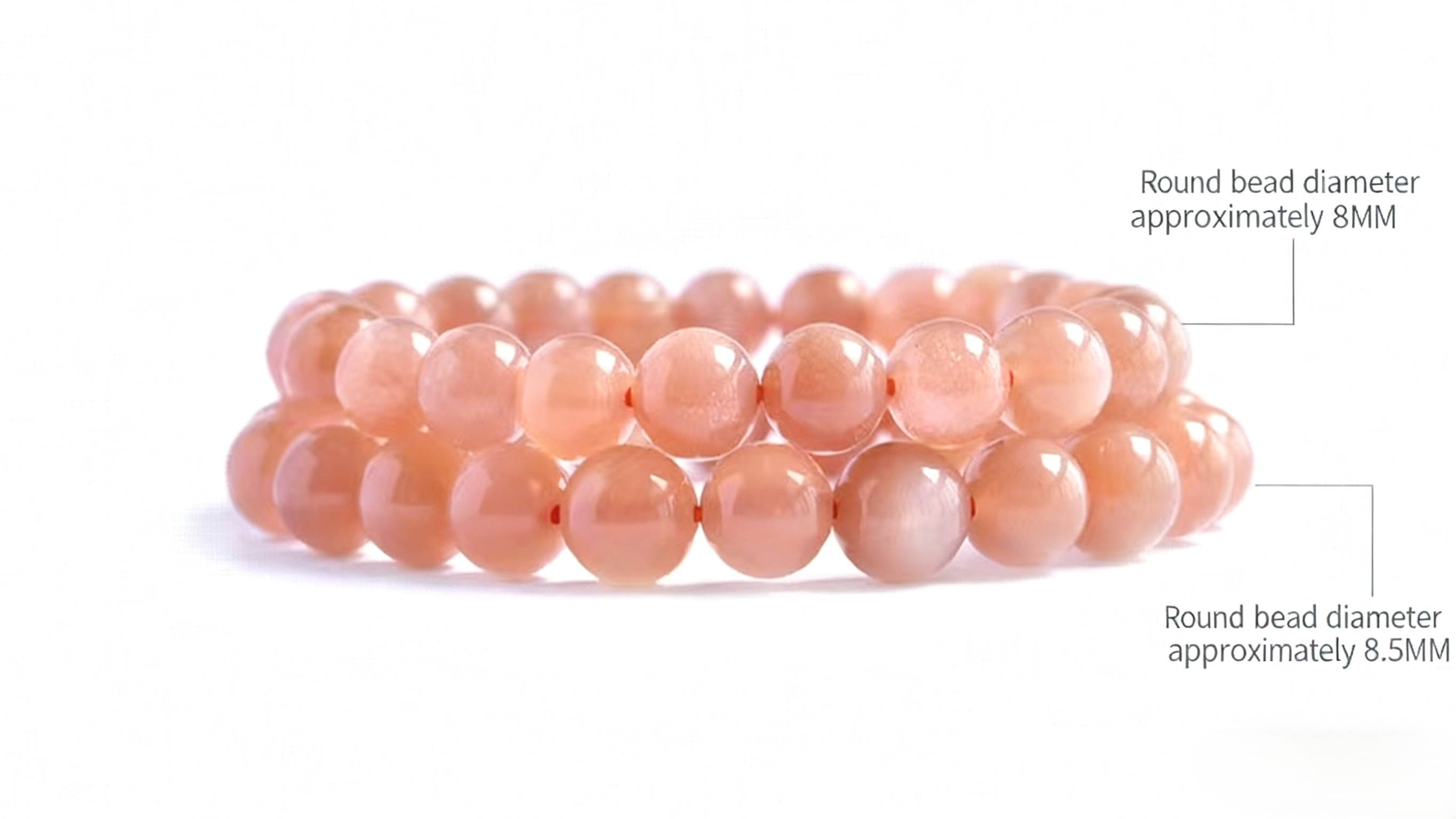 Sun Orange Moonlight Crystal Bracelet