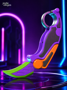 Colorful Folding Claw Knife Toy, Single Piece, Gravity Flip Folding Blade Stress Relief Handle Toy