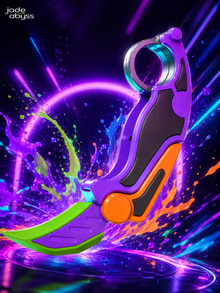 Colorful Folding Claw Knife Toy, Single Piece, Gravity Flip Folding Blade Stress Relief Handle Toy