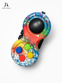 Colorful Gamepad Fidget Toy, Single Piece, Handheld Stress Relief Button Toy for Office, Study & Gaming