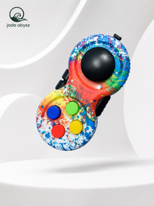 Colorful Gamepad Fidget Toy, Single Piece, Handheld Stress Relief Button Toy for Office, Study & Gaming