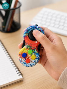 Colorful Gamepad Fidget Toy, Single Piece, Handheld Stress Relief Button Toy for Office, Study & Gaming