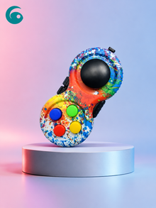 Colorful Gamepad Fidget Toy, Single Piece, Handheld Stress Relief Button Toy for Office, Study & Gaming