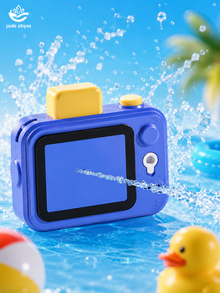 Funny Camera Water Spray Toy, Single Piece, Double-Sided Prank Water Gun for Kids Summer Play