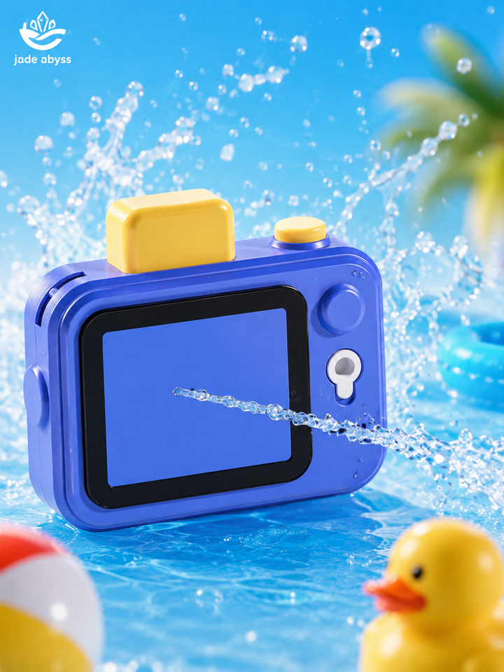 Funny Camera Water Spray Toy, Single Piece, Double-Sided Prank Water Gun for Kids Summer Play