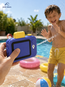 Funny Camera Water Spray Toy, Single Piece, Double-Sided Prank Water Gun for Kids Summer Play