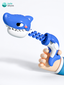 Cartoon Shark Telescopic Toy, Single Piece, One-Touch Pop-Out Stress Relief Toy for Kids