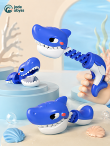 Cartoon Shark Telescopic Toy, Single Piece, One-Touch Pop-Out Stress Relief Toy for Kids