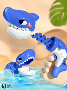 Cartoon Shark Telescopic Toy, Single Piece, One-Touch Pop-Out Stress Relief Toy for Kids