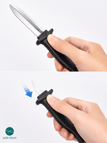 Retractable Prank Knife Toy, Single Piece, Press-to-Retract Magic Prop for Party Jokes