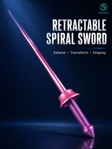 Retractable Spiral Sword – Samurai Style Folding Knife, Collectible & Novelty Design