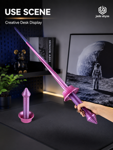 Retractable Spiral Sword – Samurai Style Folding Knife, Collectible & Novelty Design