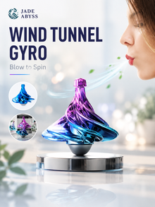 Wind Tunnel Gyro Fidget Spinner, Single Piece, Magnetic Spinning Desk Toy & Novelty Gadget