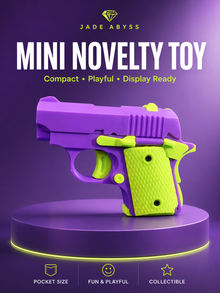 Mini Carrot Style Toy Gun, Single Piece, Gravity Rebound Non-Shooting Novelty Gadget
