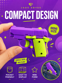 Mini Carrot Style Toy Gun, Single Piece, Gravity Rebound Non-Shooting Novelty Gadget
