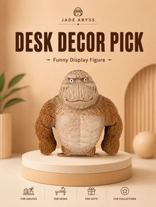 Novelty King Gorilla Toy, Single Piece, Viral Style Funny Desk Collectible & Fidget Gadget