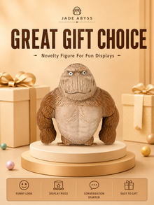 Novelty King Gorilla Toy, Single Piece, Viral Style Funny Desk Collectible & Fidget Gadget