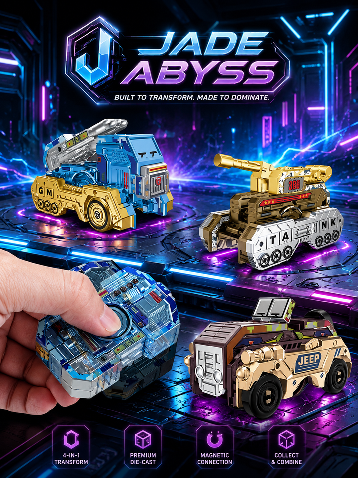 Jade Abyss Transforming Battle Vehicle Set – Premium Die-Cast RC Toys