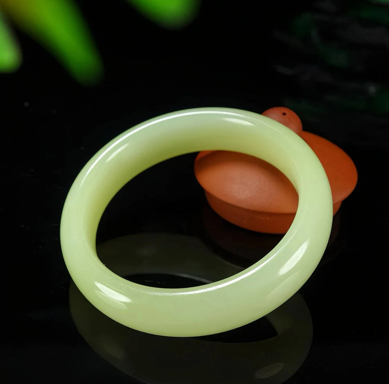 Moonlit Jade Bangle
