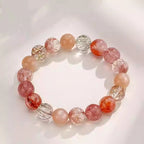 Natural Crystal Firework Bracelet - Authentic Firework Design with Vibrant Natural Crystals for Versatile Wear