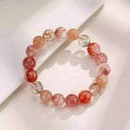 Natural Crystal Firework Bracelet - Authentic Firework Design with Vibrant Natural Crystals for Versatile Wear