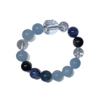 Aquamarine Crystal Bracelet - Elegant Natural Genuine Aquamarine Crystals Versatile Stylish for Casual &amp; Formal Wear Perfect Gift Idea