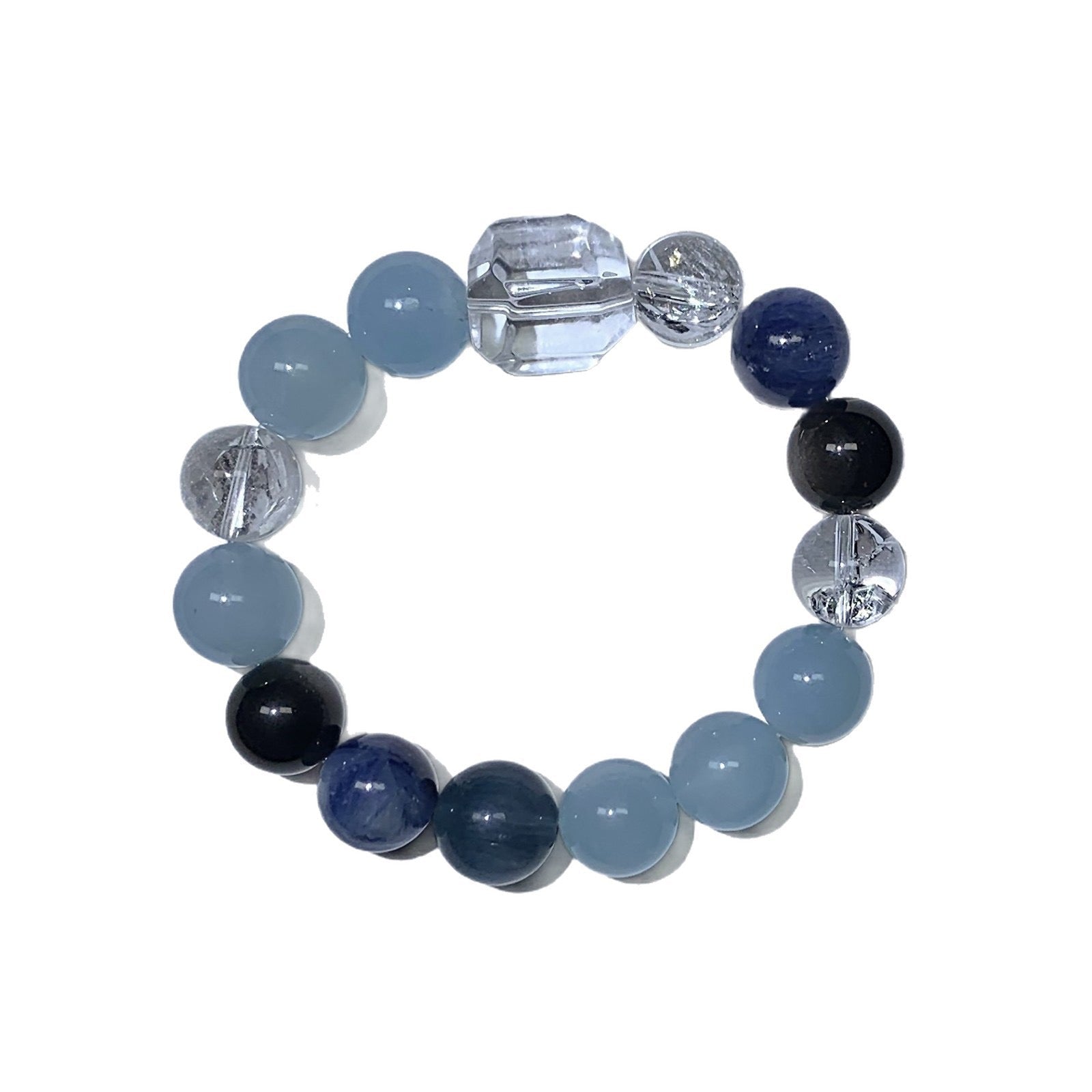 Aquamarine Crystal Bracelet - Elegant Natural Genuine Aquamarine Crystals Versatile Stylish for Casual &amp; Formal Wear Perfect Gift Idea