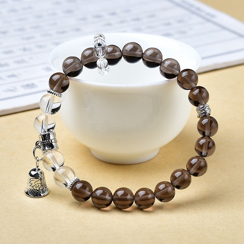 Tea-colored Crystal Bracelet - Elegant Crystal Material with Classic Design for Casual &amp; Formal Wear - Versatile Accessory for Any Outfit