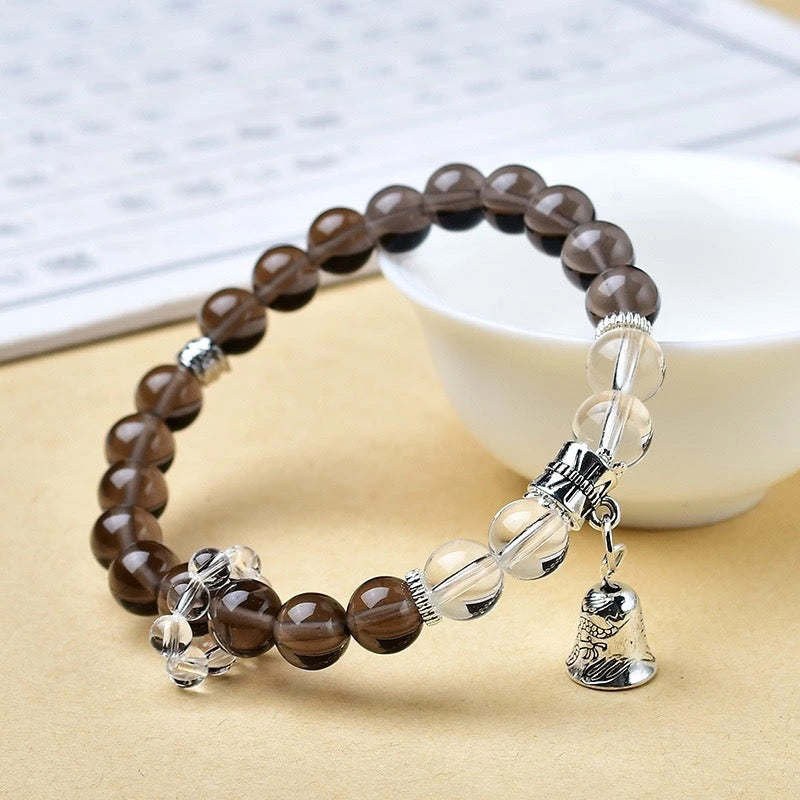 Tea-colored Crystal Bracelet - Elegant Crystal Material with Classic Design for Casual &amp; Formal Wear - Versatile Accessory for Any Outfit