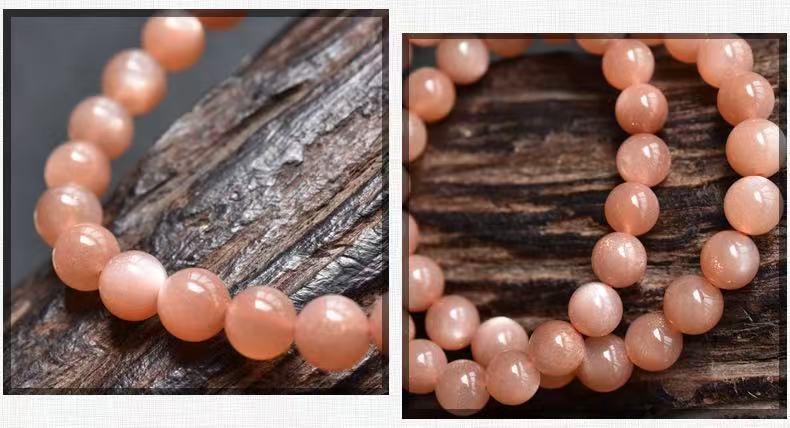 Sun Orange Moonlight Crystal Bracelet