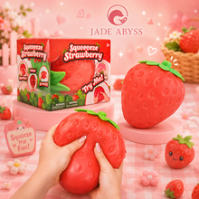 Squeeze Strawberry Squishy – 5” Stress Relief Toy for Kids & Adults