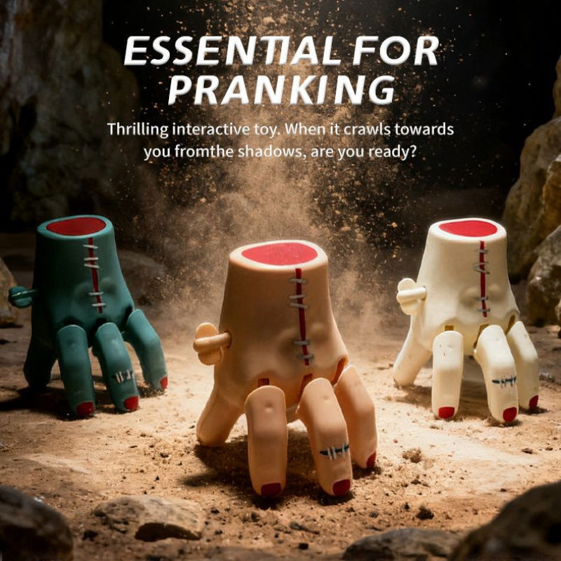Creepy Crawling Hand Prank Toy, Single Piece, Wind-Up Realistic Severed Hand for Halloween & Pranks