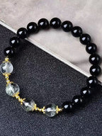 Natural Obsidian Green Phantom Bracelet